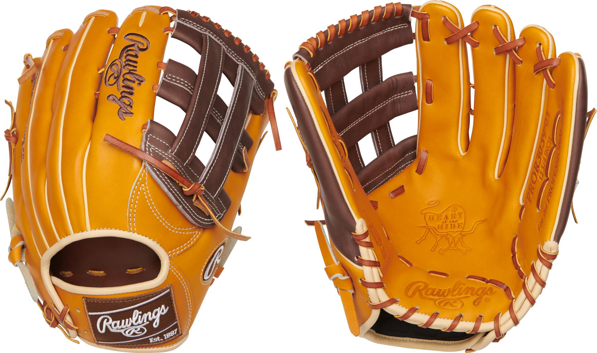 NWT PROR3039-6T 12 3/4” Baseball Glove Heart Of The Hide/RTG Details about   Rawlings 